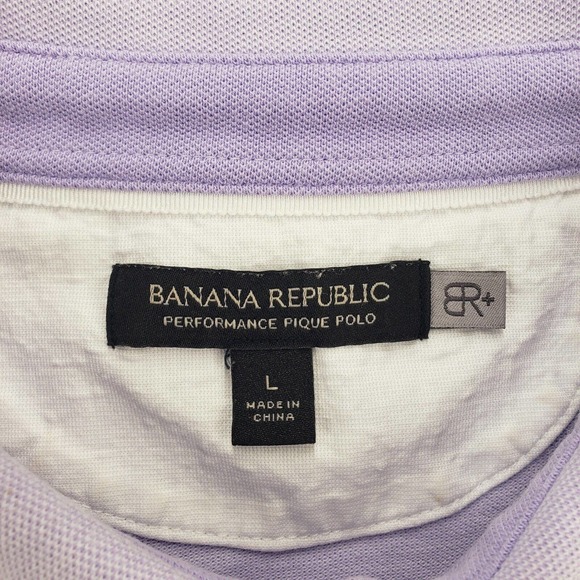 Banana Republic Shirt Mens Large Purple Short Sleeve Casual Preppy Classiccore - Picture 3 of 13
